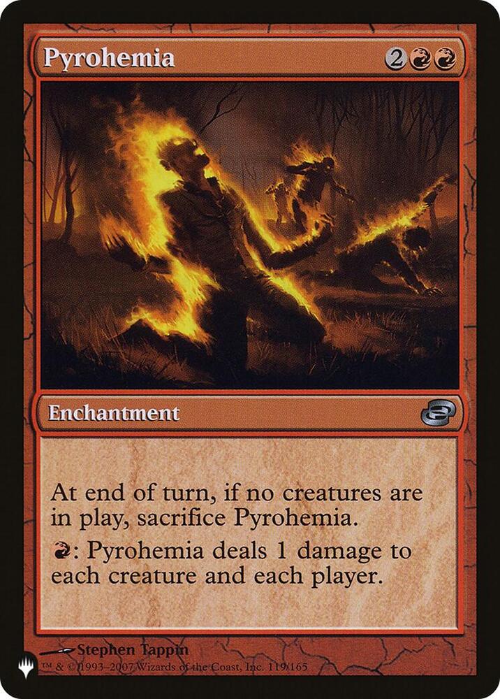 Pyrohemia #119 The List Reprints