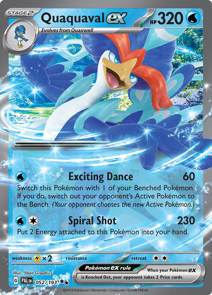 Quaquaval EX #52 SV02: Paldea Evolved