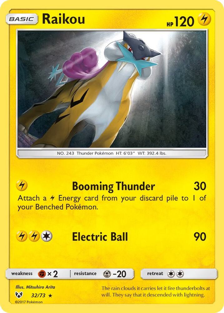 Raikou #32 HOLOFOIL Shining Legends