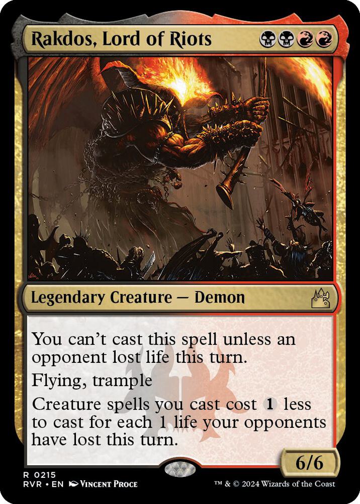 Rakdos, Lord of Riots #215 Ravnica Remastered