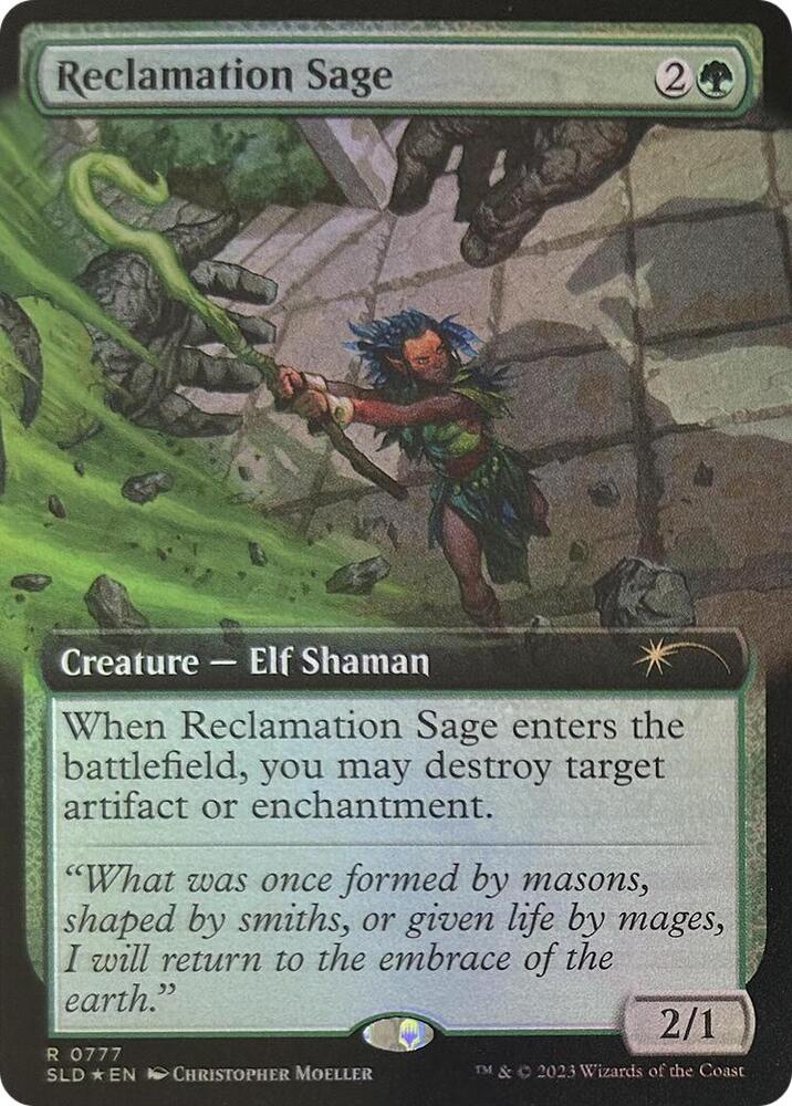 Reclamation Sage #777 (Extended Art) FOIL Secret Lair Drop Series