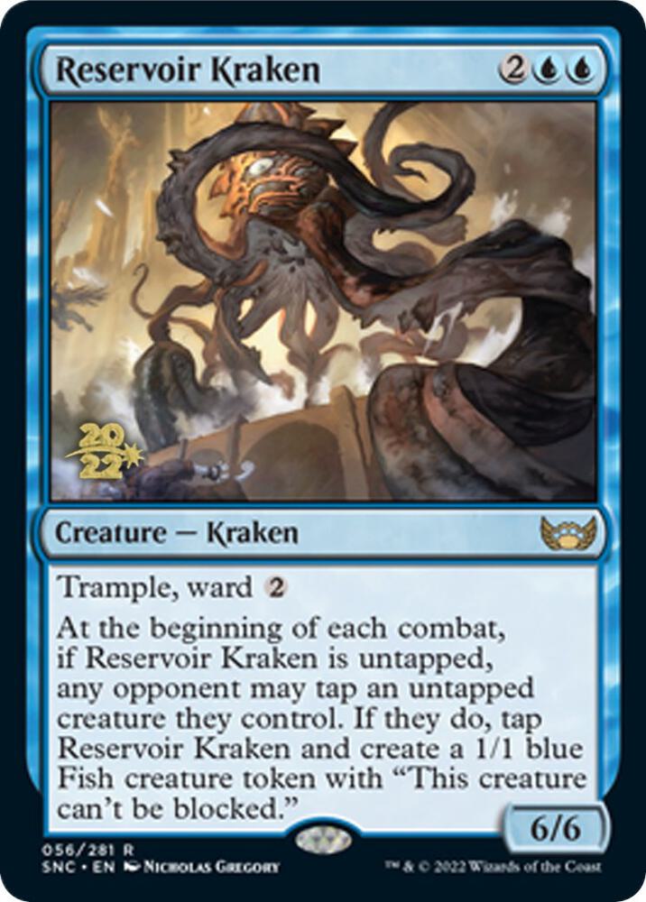 Reservoir Kraken #56 FOIL Prerelease Cards (Streets of New Capenna)