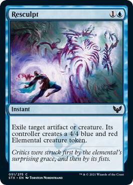 Resculpt #51 FOIL Strixhaven: School of Mages