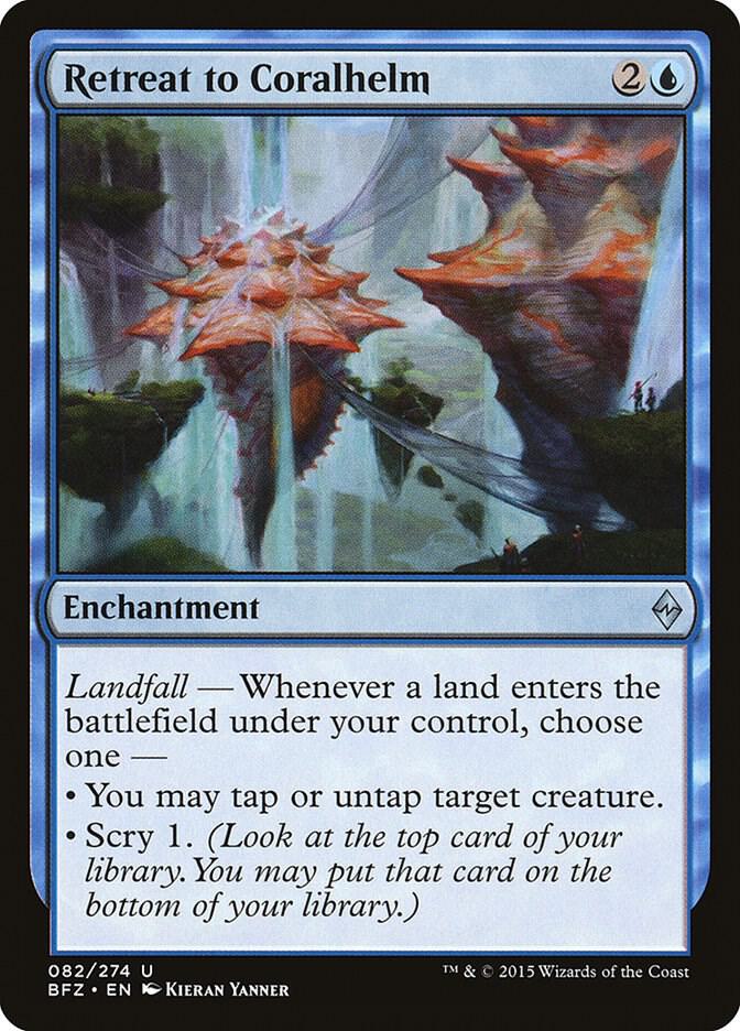 Retreat to Coralhelm #82 Battle for Zendikar