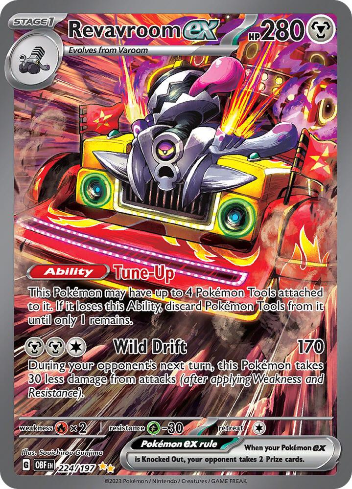 Revavroom EX #224 SV03: Obsidian Flames