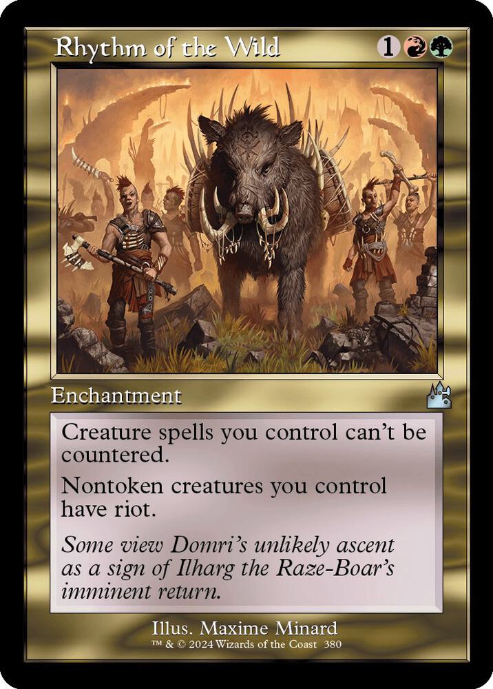 Rhythm of the Wild #380 (Retro Frame) Ravnica Remastered