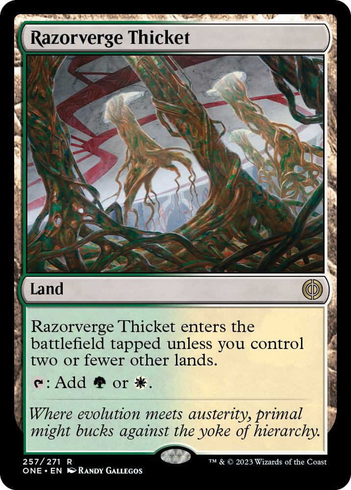Razorverge Thicket #257 FOIL Phyrexia: All Will Be One