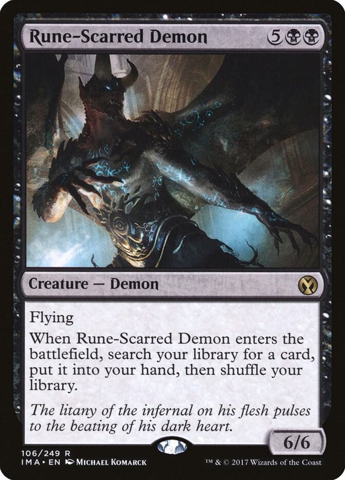 Rune-Scarred Demon #106 Iconic Masters