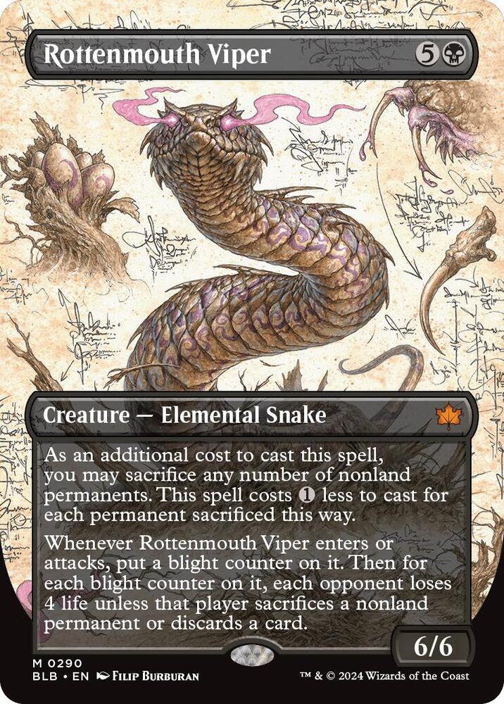 Rottenmouth Viper (Borderless) #290 Bloomburrow