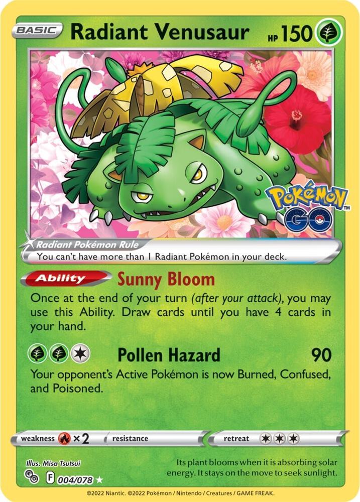 Radiant Venusaur #4 Pokemon Go