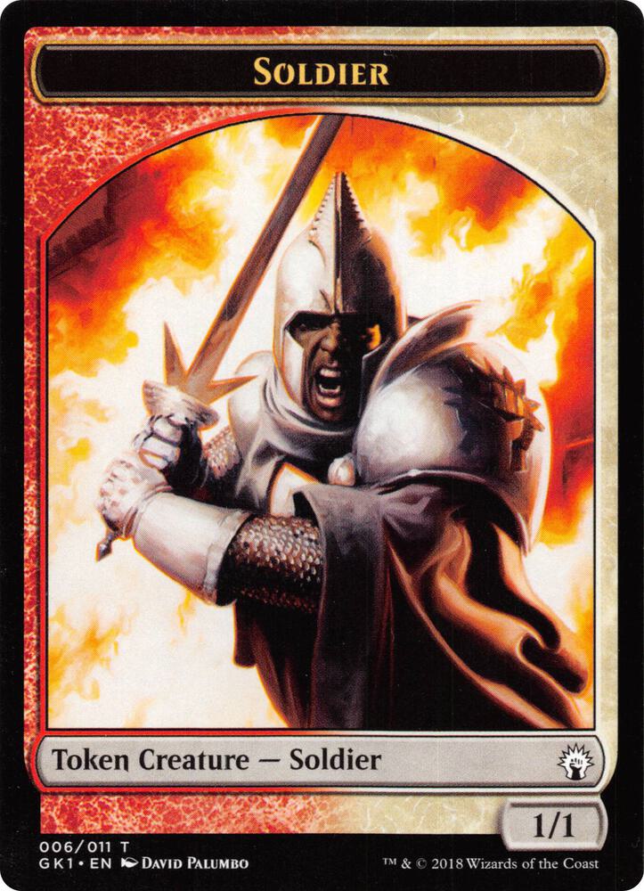 Soldier #2 // Soldier #6 Token Guilds of Ravnica: Guild Kits