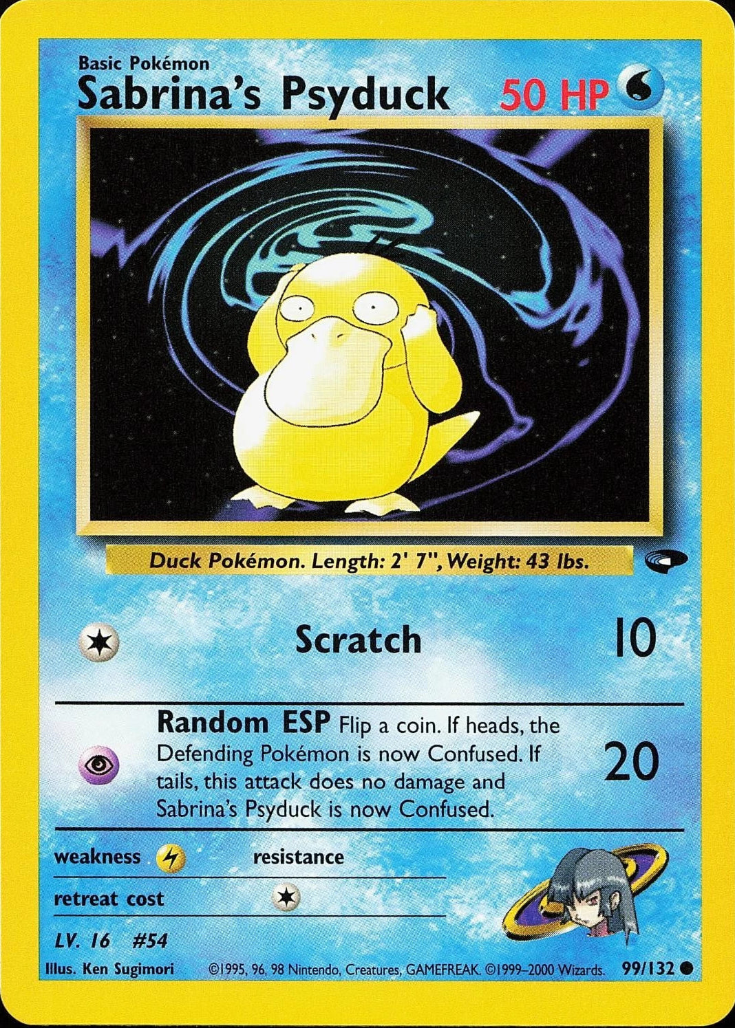Sabrina's Psyduck (Unlimited) #99 Gym Challenge