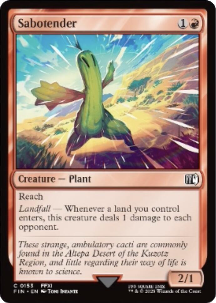 Sabotender #153 FOIL Final Fantasy