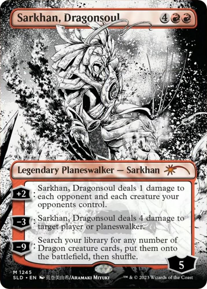 Sarkhan, Dragonsoul (Borderless) #1245 FOIL Secret Lair Drop Series
