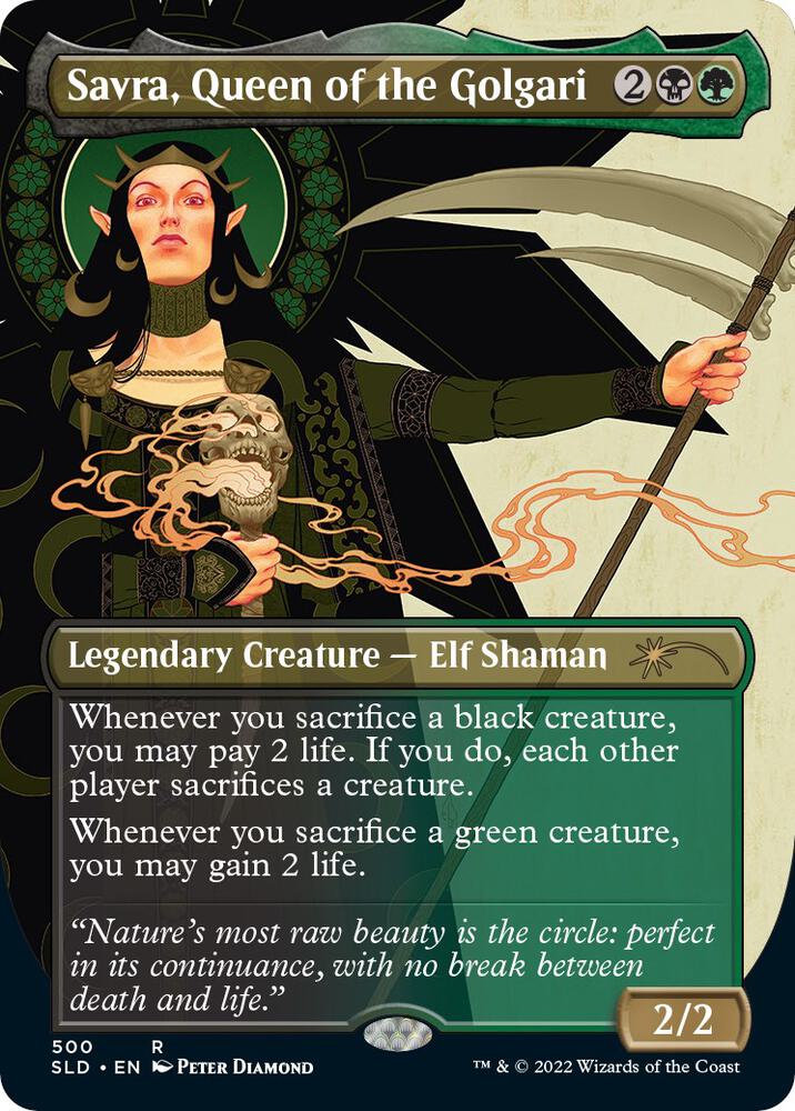 Savra, Queen of the Golgari #500 FOIL Secret Lair Drop Series