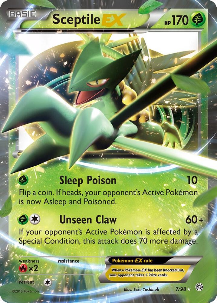 Sceptile EX #7 XY Ancient Origins