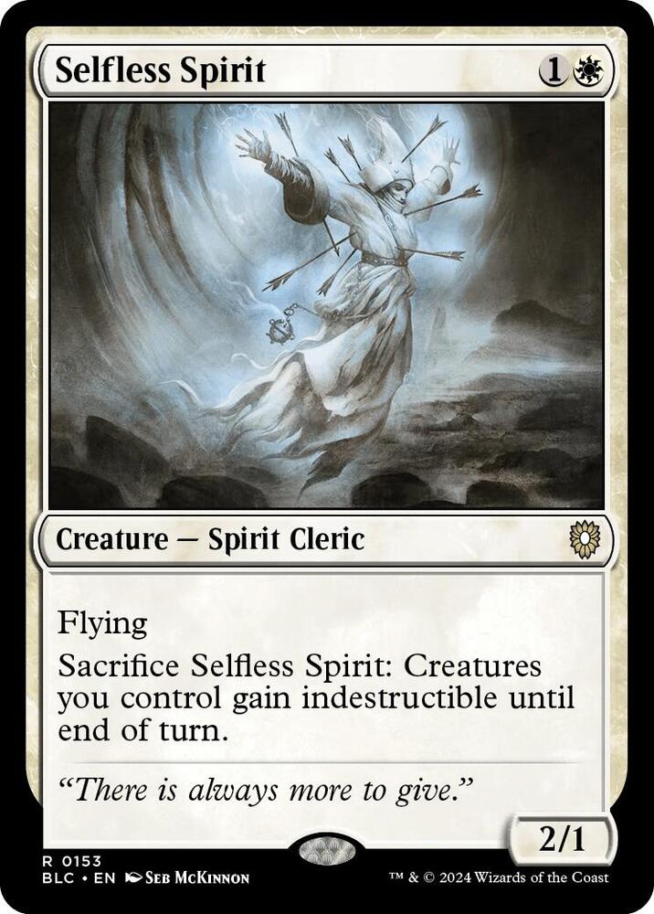 Selfless Spirit #153 Commander: Bloomburrow