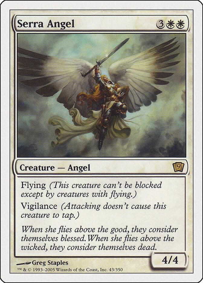 Serra Angel #43 FOIL 9th Edition