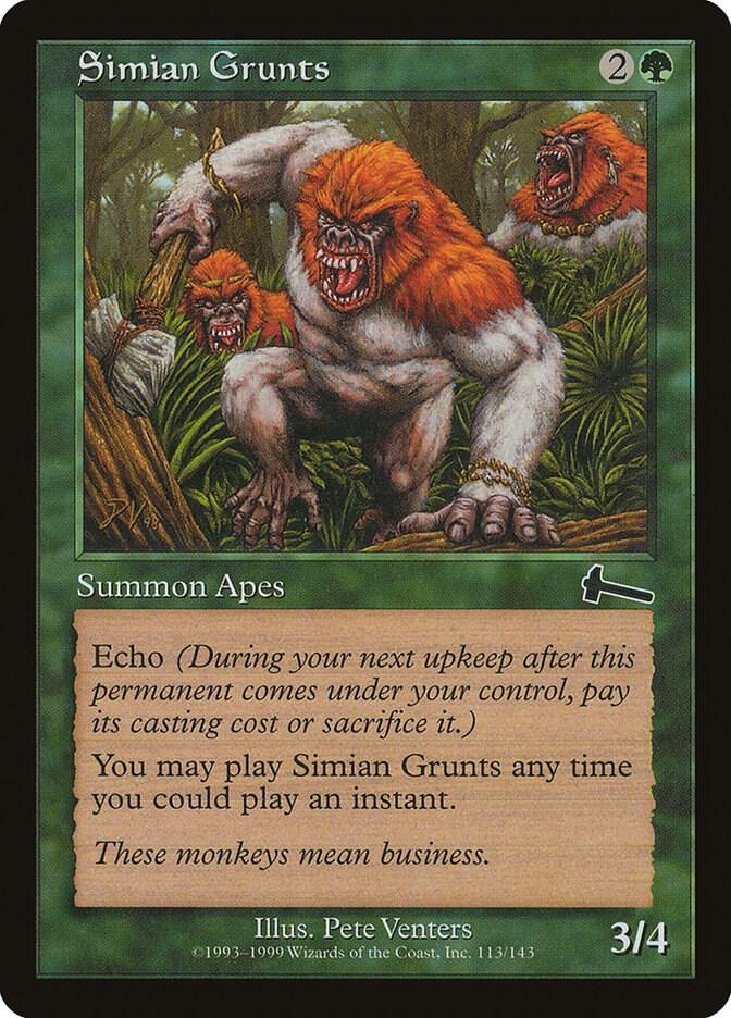 Simian Grunts #113 FOIL Urza's Legacy