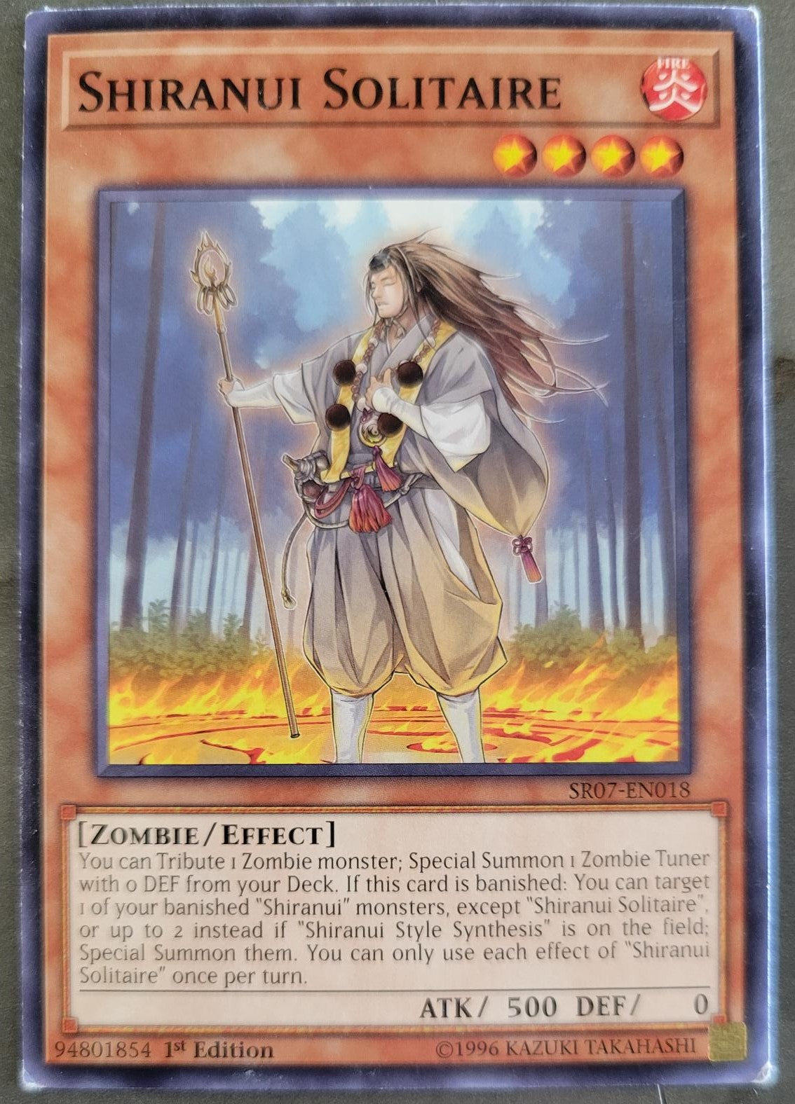 YuGiOh Structure Deck: Zombie Horde Shiranui Solitaire SR07-EN018 YuGiOh Structure Deck: Zombie Horde Shiranui Solitaire SR07-EN018