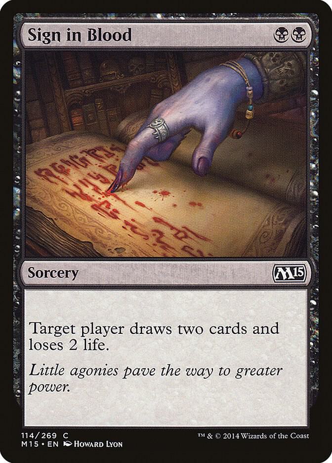 Sign in Blood #114 Magic 2015