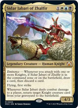 Sidar Jabari of Zhalfir #5 Commander: March of the Machine