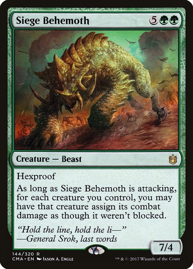 Siege Behemoth #144 Commander Anthology