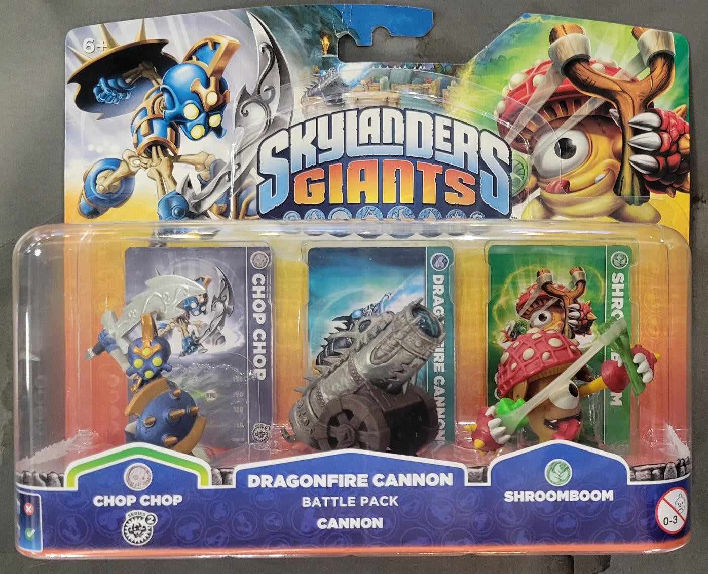 Skylanders Giants Triple Pack (Chop Chop, Cannon, Shroomboom) NEW/SEALED