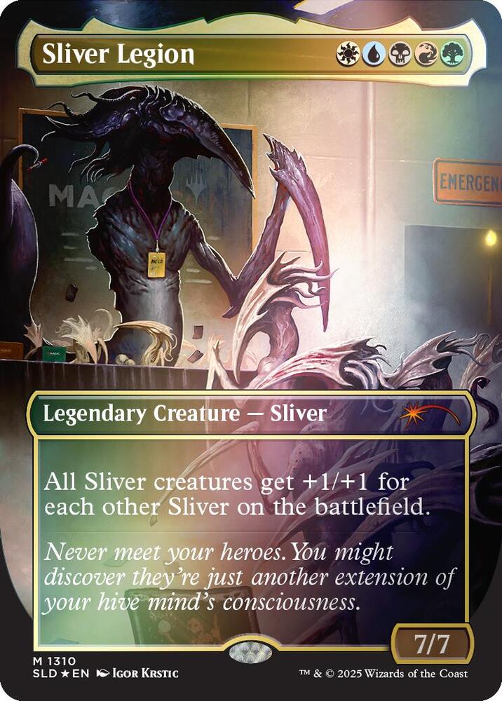 Sliver Legion #1310 RAINBOW FOIL Secret Lair Drop Series