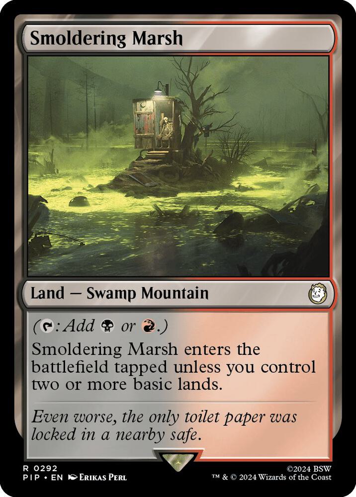 Smoldering Marsh #292 FOIL Universes Beyond: Fallout