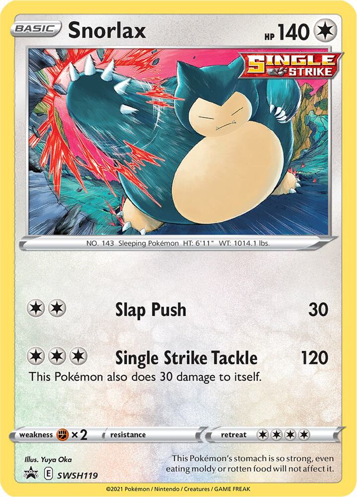 Snorlax #SWSH119 HOLOFOIL SWSH: Sword & Shield Promo Cards