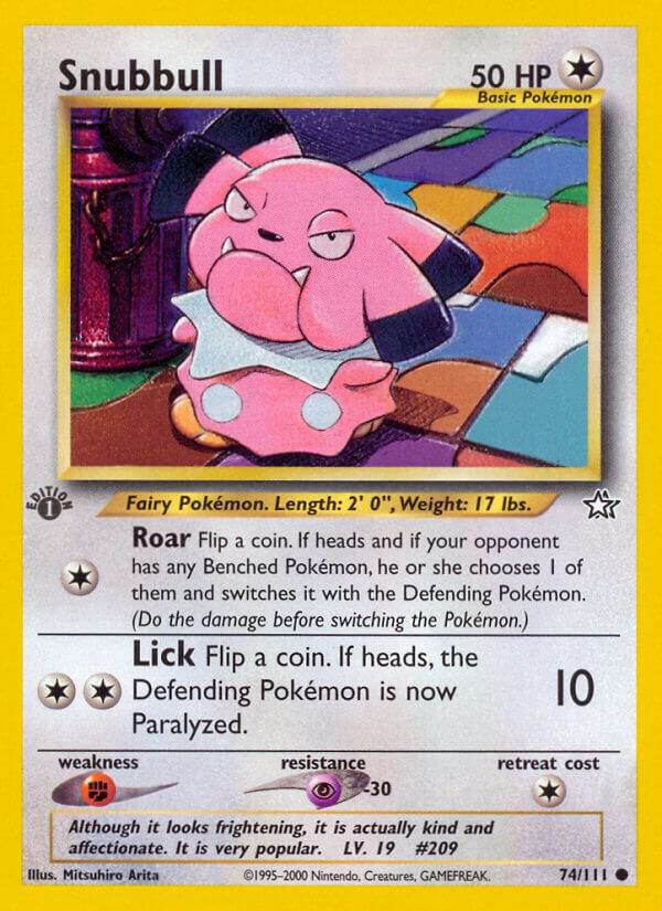 Snubbull #74 (1st Edition) Neo Genesis