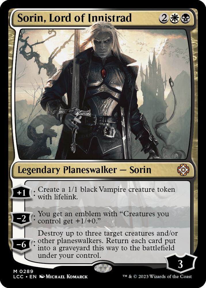 Sorin, Lord of Innistrad #289 Commander: The Lost Caverns of Ixalan