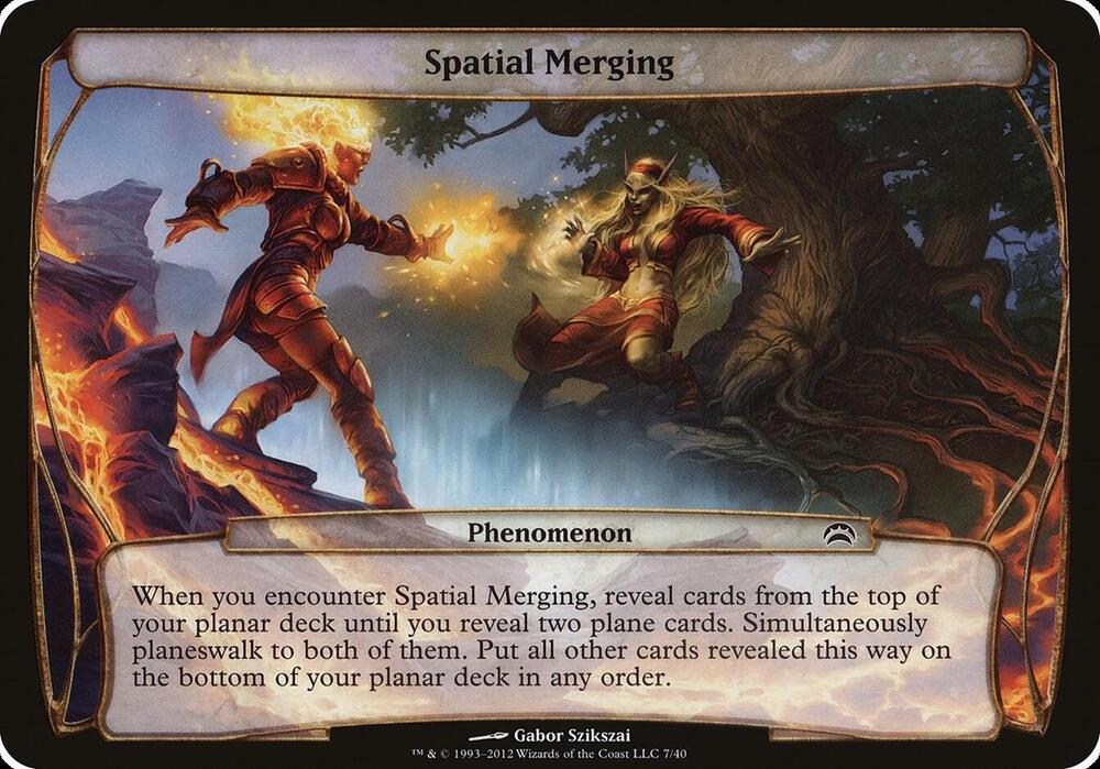 Spatial Merging #7 Planechase 2012 (Oversize Cards)