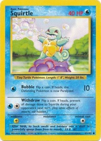 Squirtle #63 Base Set