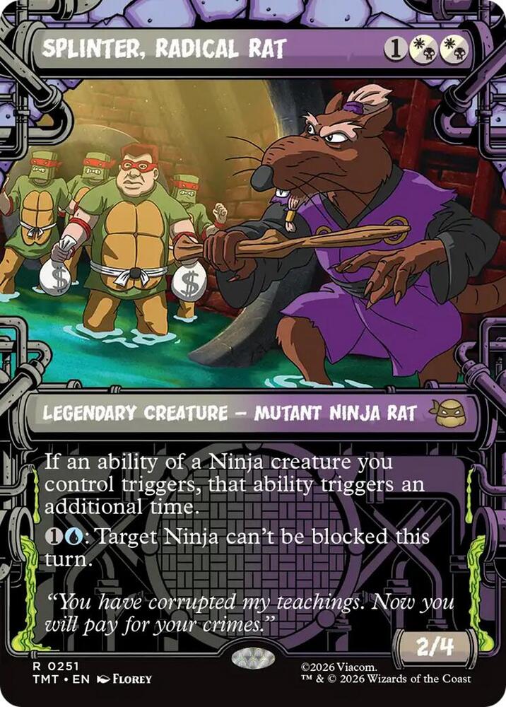 Splinter, Radical Rat (Showcase) #251 FOIL Teenage Mutant Ninja Turtles