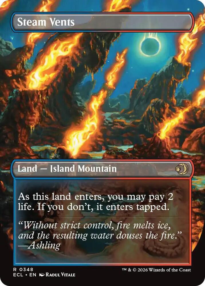 Steam Vents (Borderless) #348 Lorwyn Eclipsed