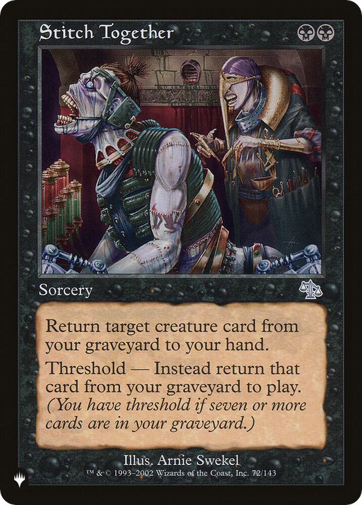 Stitch Together #72 The List Reprints