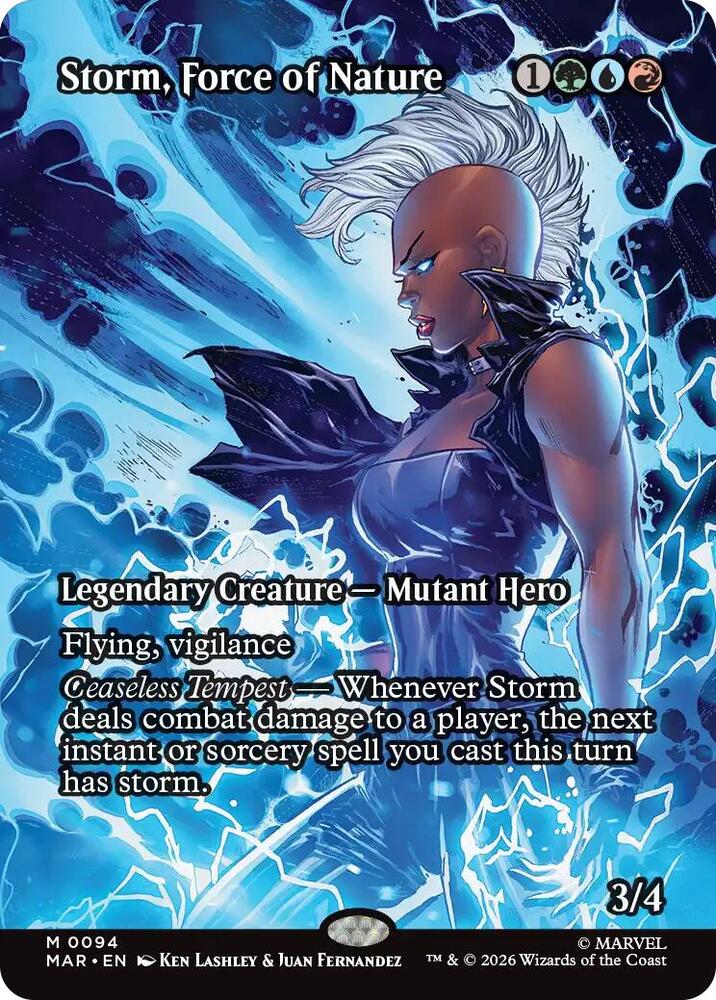 Storm, Force of Nature (Borderless) #94 Marvel Super Heroes Eternal-Legal