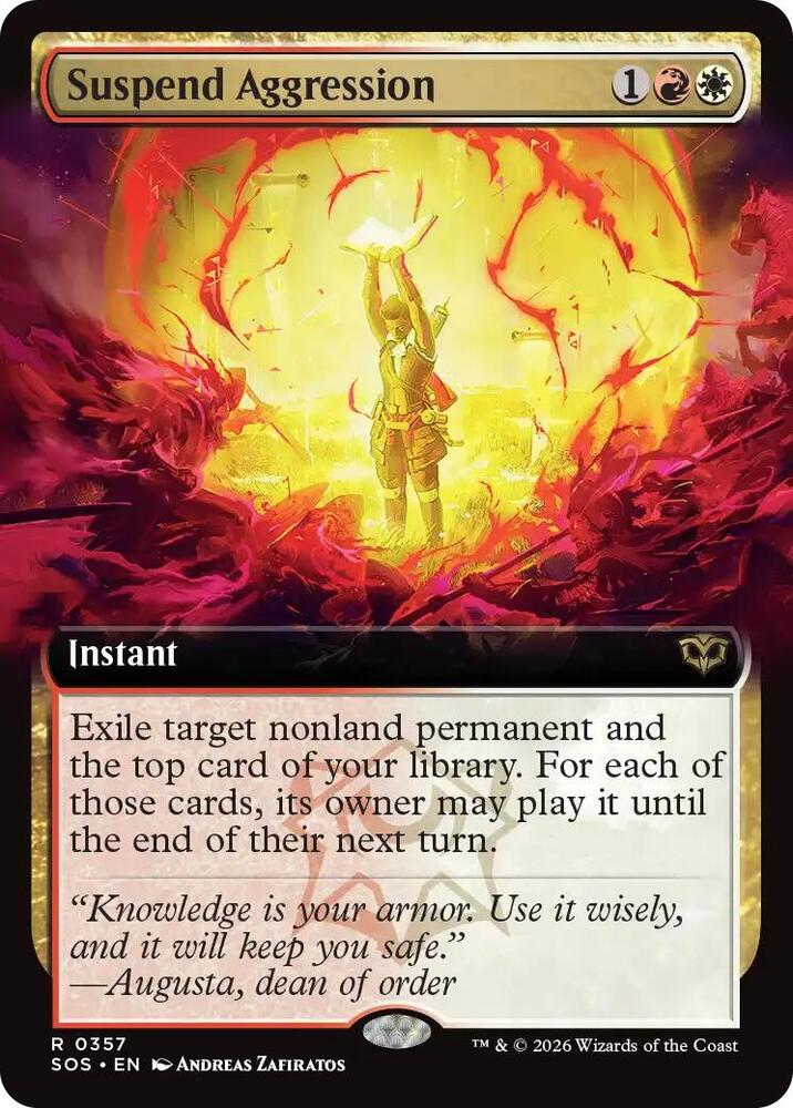 Suspend Aggression (Extended Art) #357 Secrets of Strixhaven