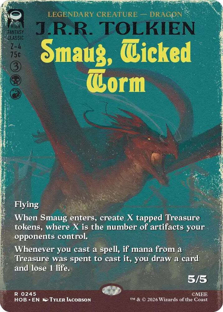 Smaug, Wicked Worm (Borderless) #245 The Hobbit