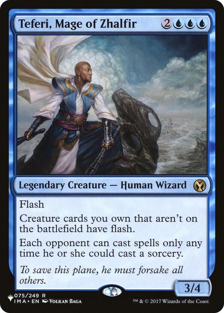 Teferi, Mage of Zhalfir #75 The List Reprints