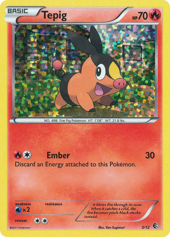 Tepig #3 FOIL Mcdonald's Promos 2011