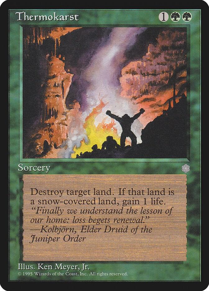 Magic the Gathering Ice Age Uncommon Thermokarst #268