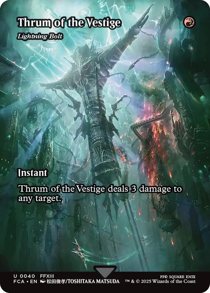 Thrum of the Vestige (Lightning Bolt) (Showcase) #40 Final Fantasy: Through the Ages