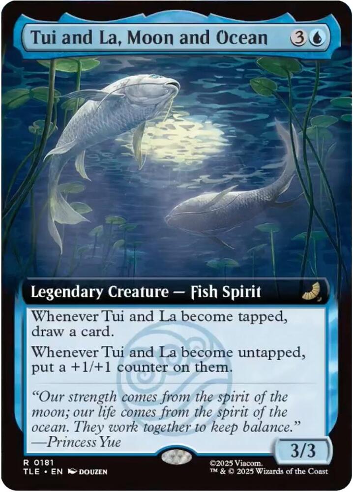 Tui and La, Moon and Ocean (Extended Art) #181 FOIL Avatar: The Last Airbender: Eternal Legal