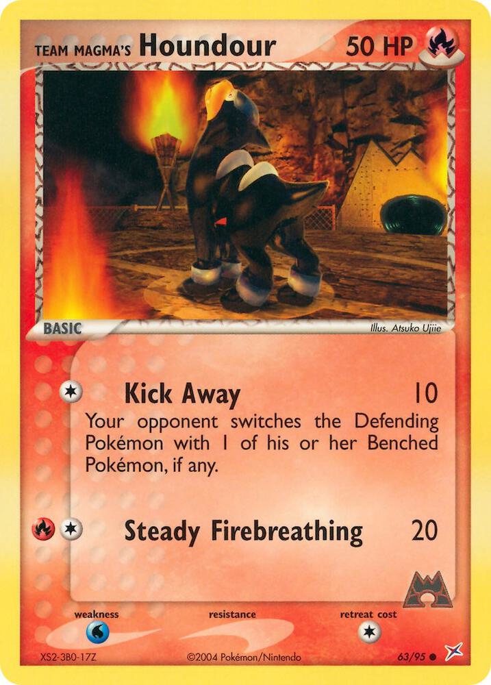 Team Magma's Houndour #63 EX Team Magma vs Team Aqua