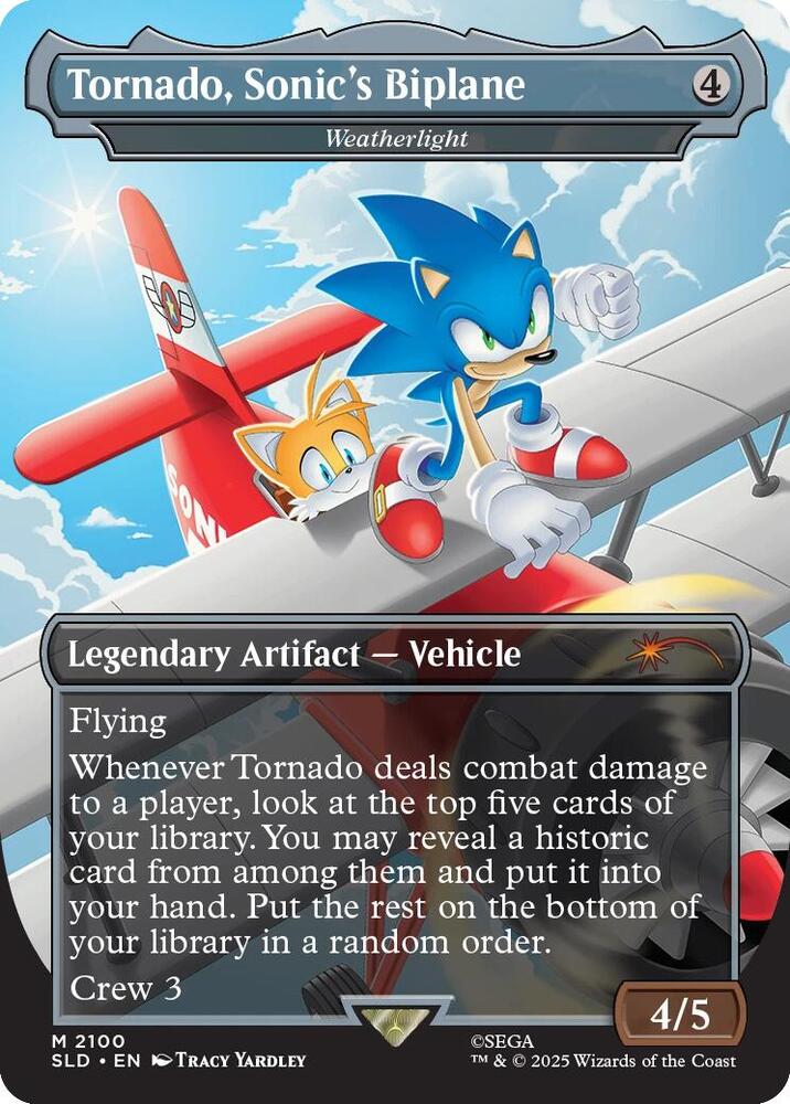 Tornado, Sonic's Biplane (Weatherlight) #2100 Secret Lair Drop Series