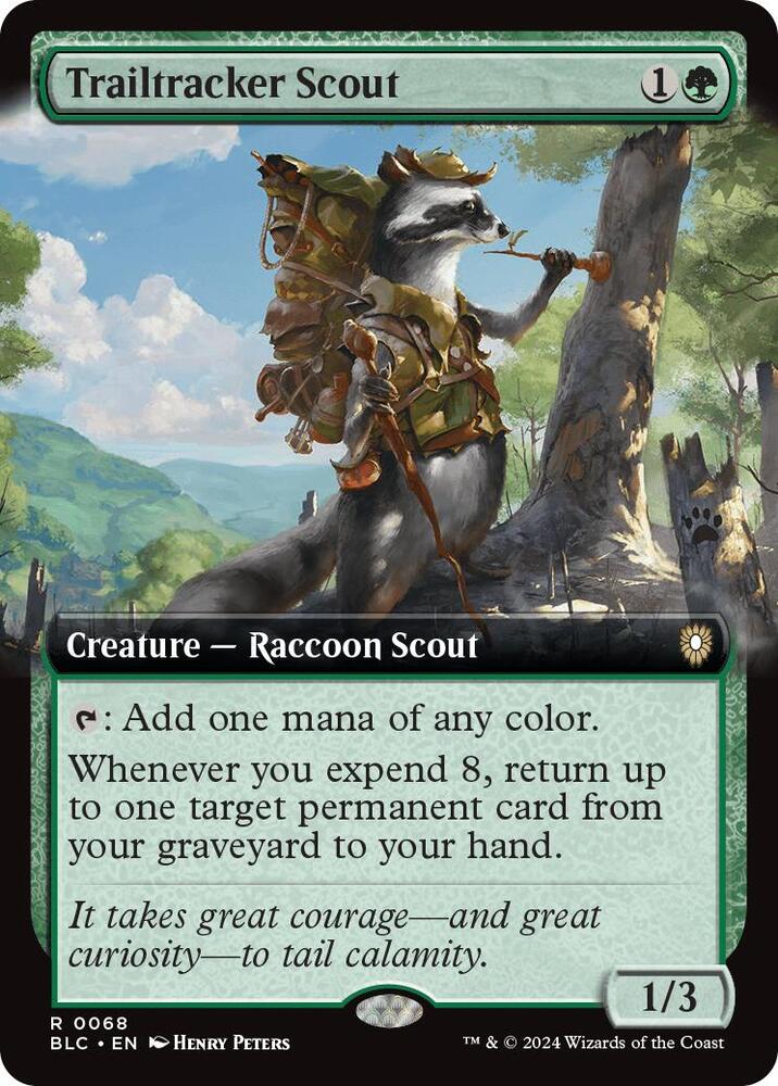 Trailtracker Scout (Extended Art) #68 Commander: Bloomburrow