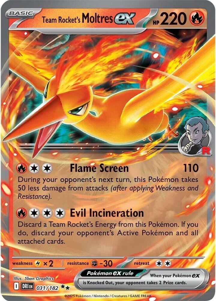 Team Rocket's Moltres EX #31 SV10: Destined Rivals
